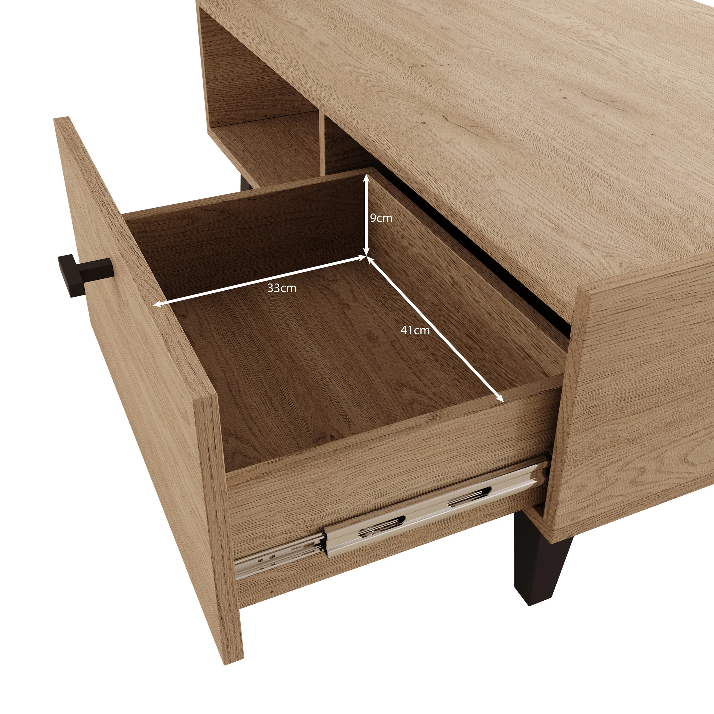 Vornas - Salontafel - Eikenpatroon - 100x70x40 cm - Image 6