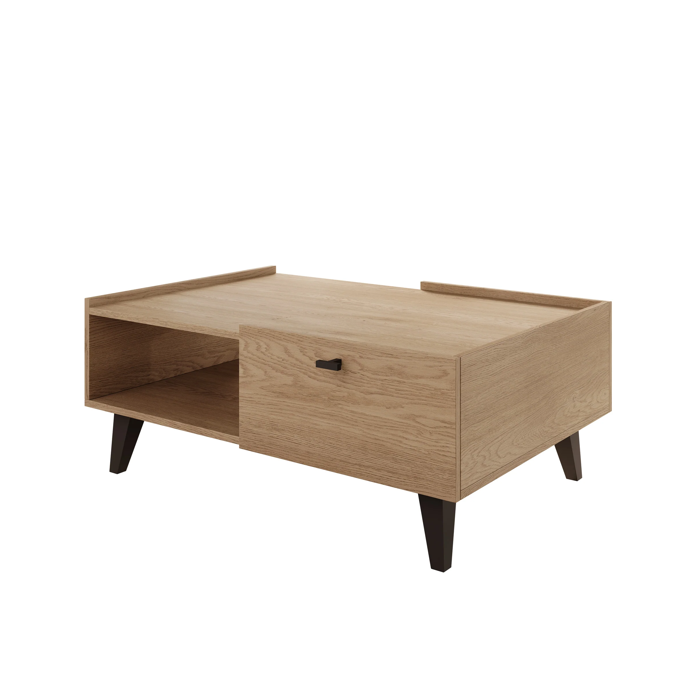 Vornas - Salontafel - Eikenpatroon - 100x70x40 cm - Image 7