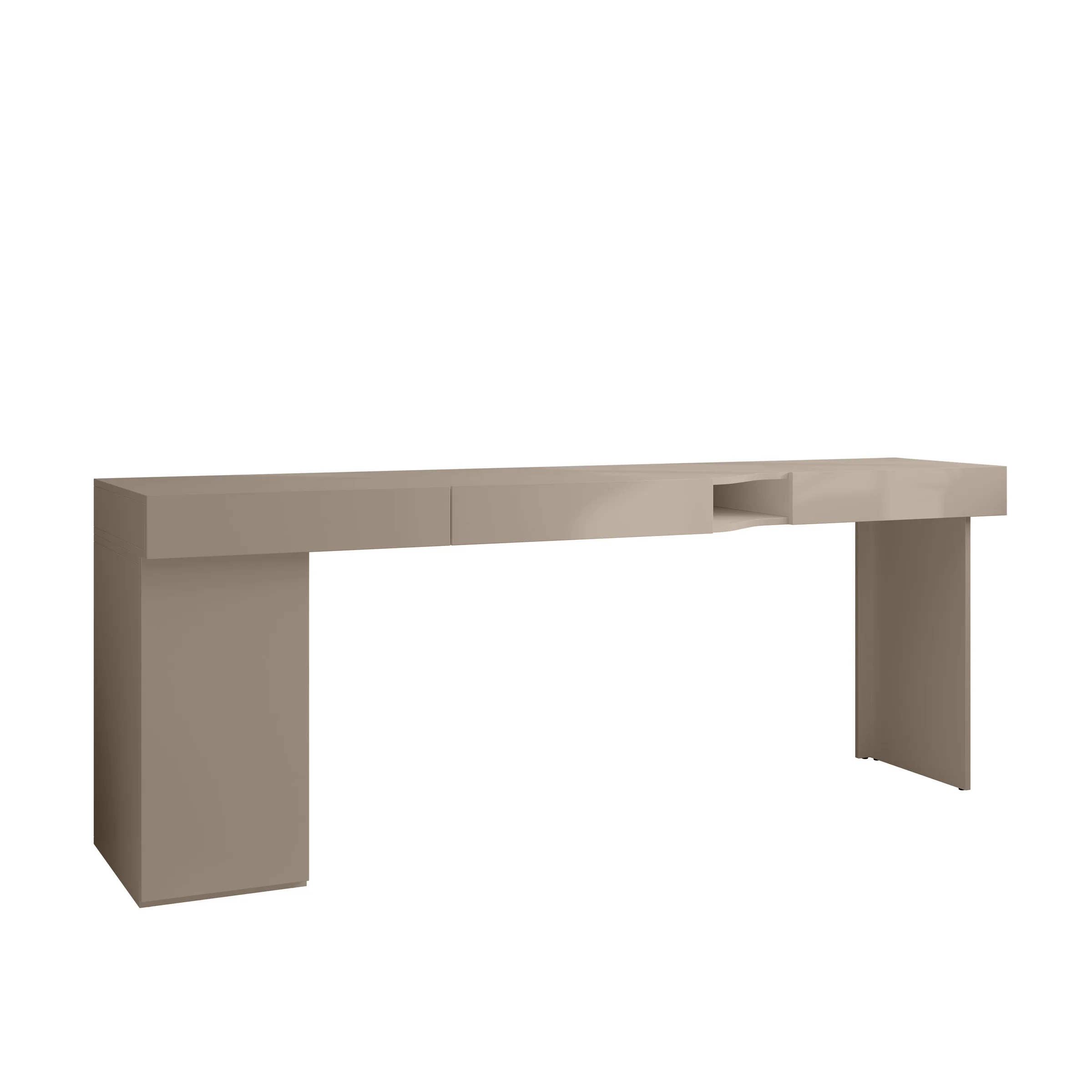 Whenua 2 - Bureau links - Beige - 211x55x79 cm - Image 8