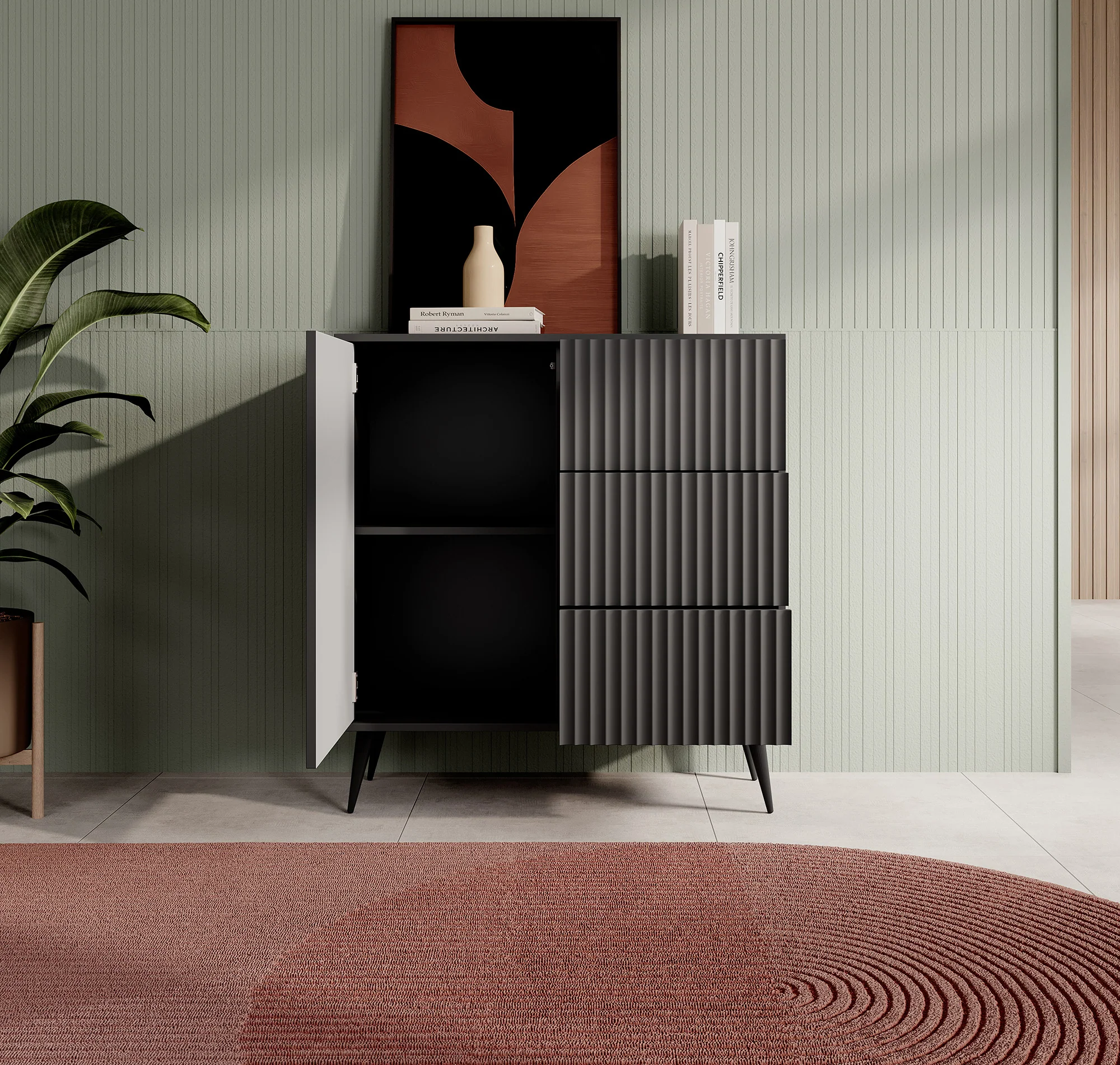 Winq - Dressoir - Antraciet - 90x40x98 cm - Image 3