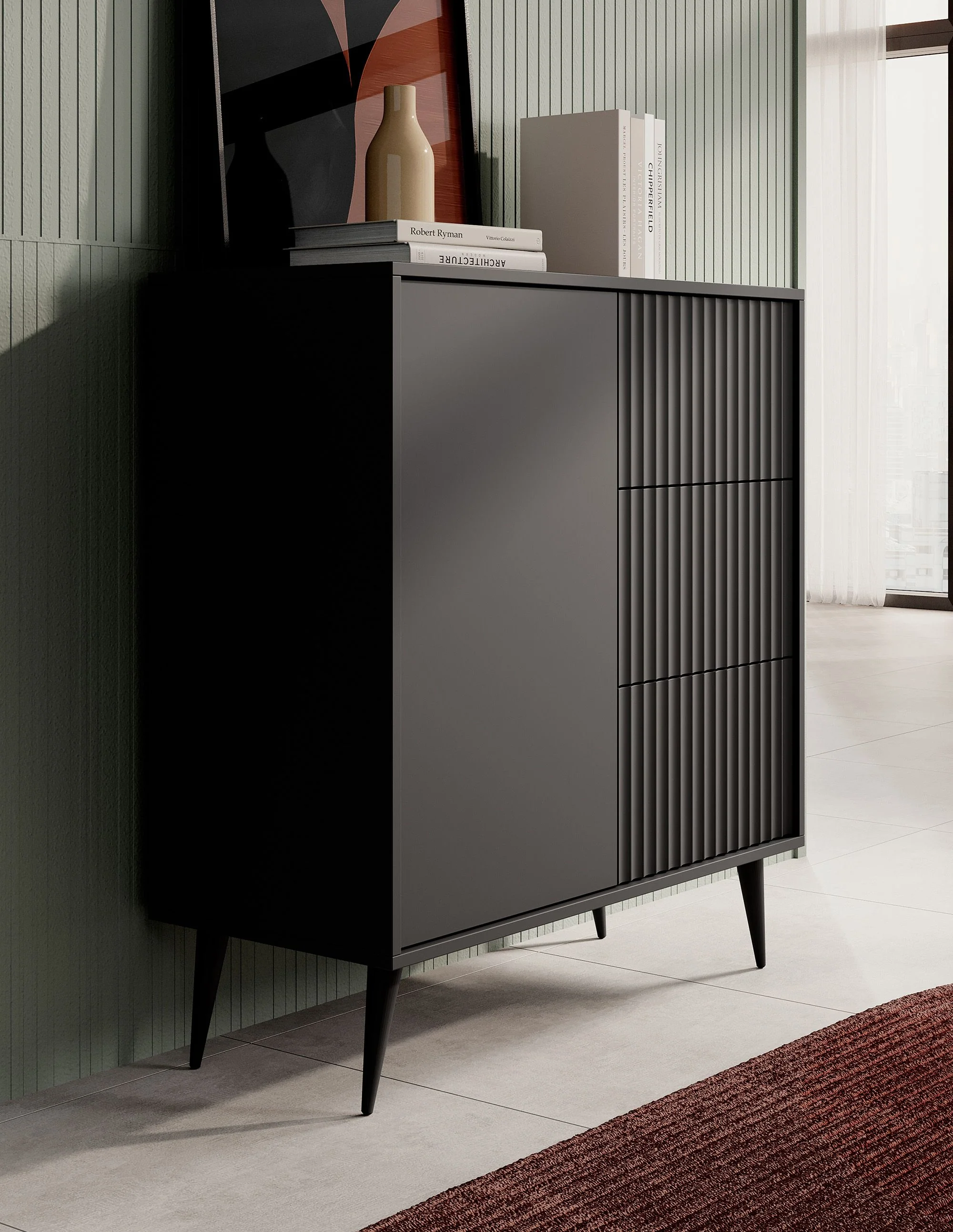 Winq - Dressoir - Antraciet - 90x40x98 cm - Image 4