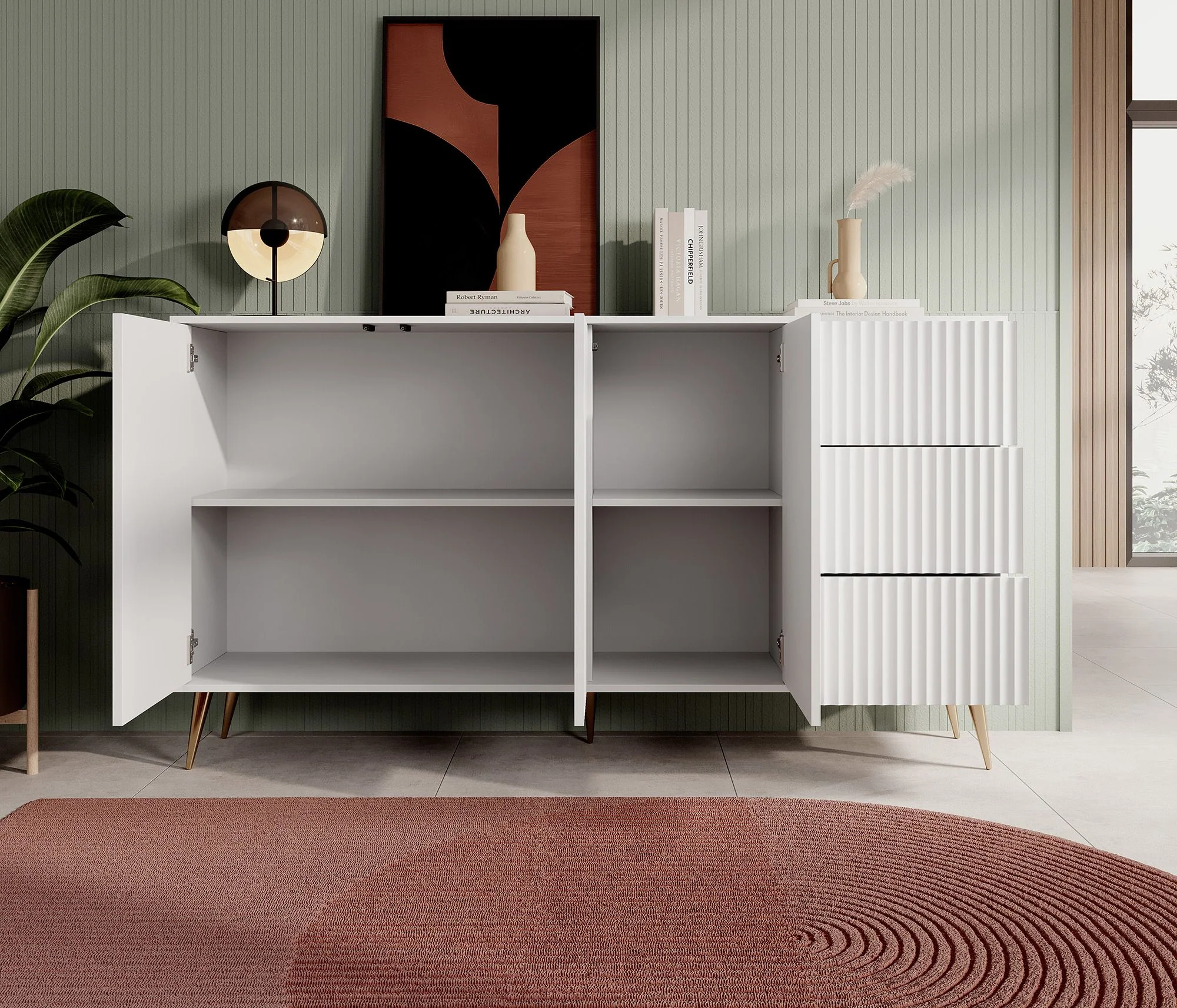 Winq - Dressoir - Wit - 179x40x98 cm - Image 3