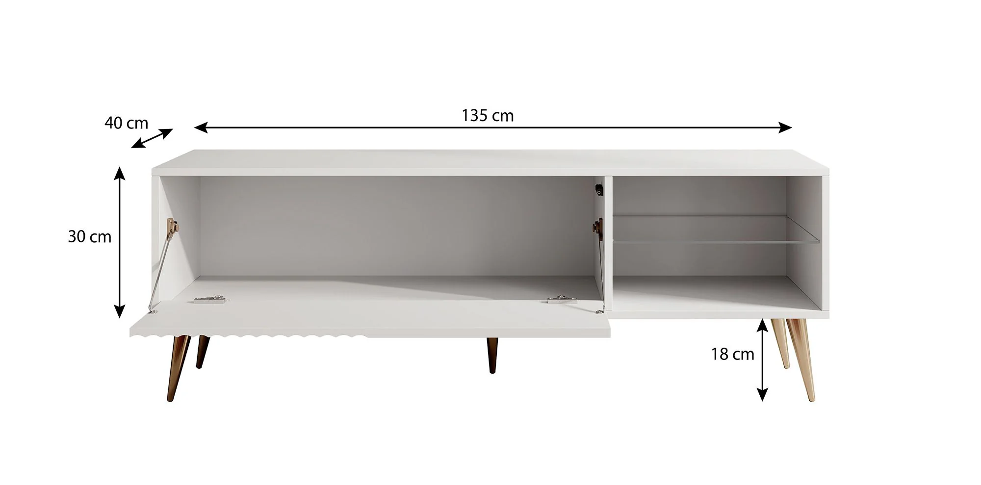 Winq - TV-Meubel - Antraciet - 135 cm - Image 5