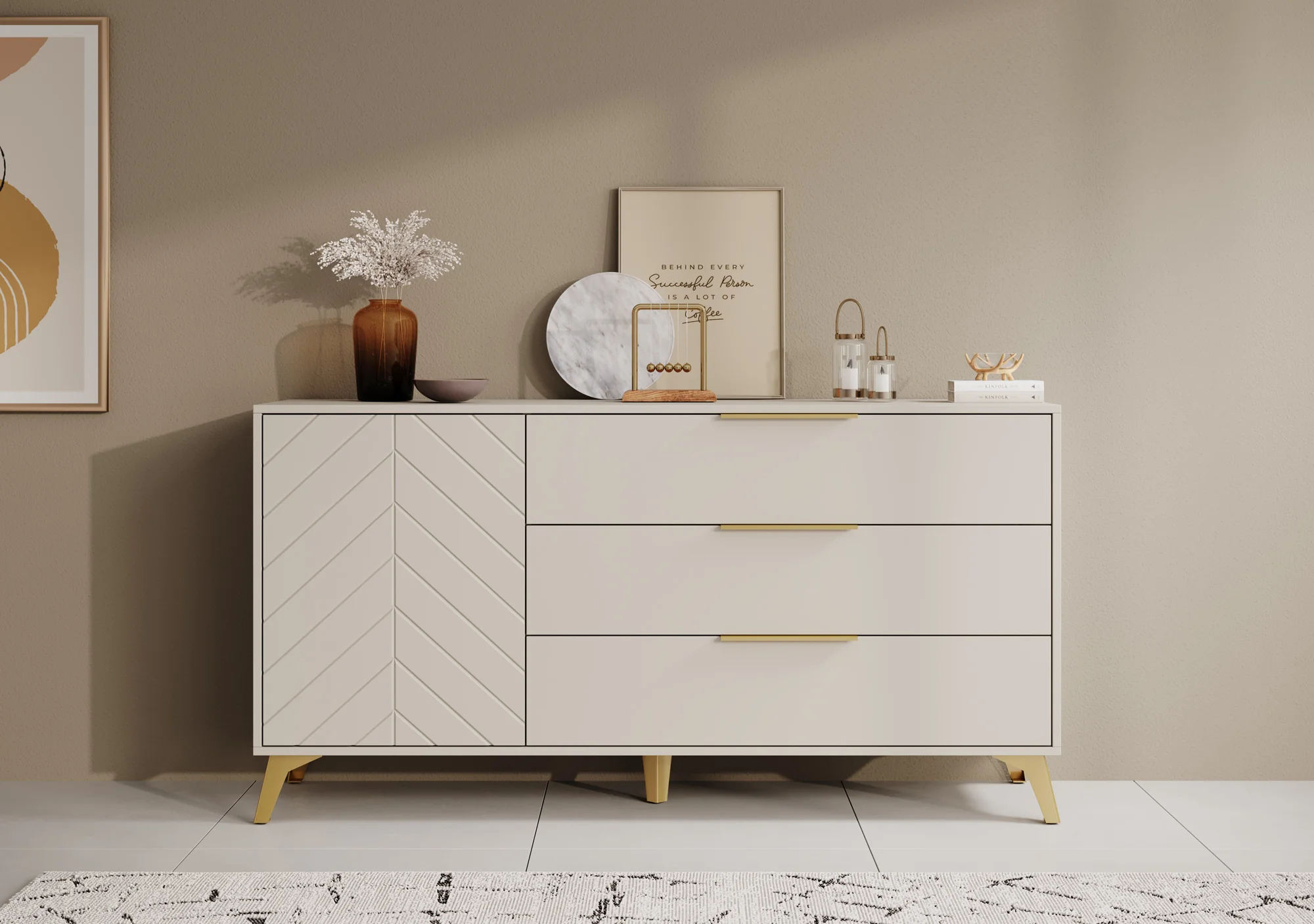 Xiano - Dressoir - Beige - 153x40x80 cm - Image 2
