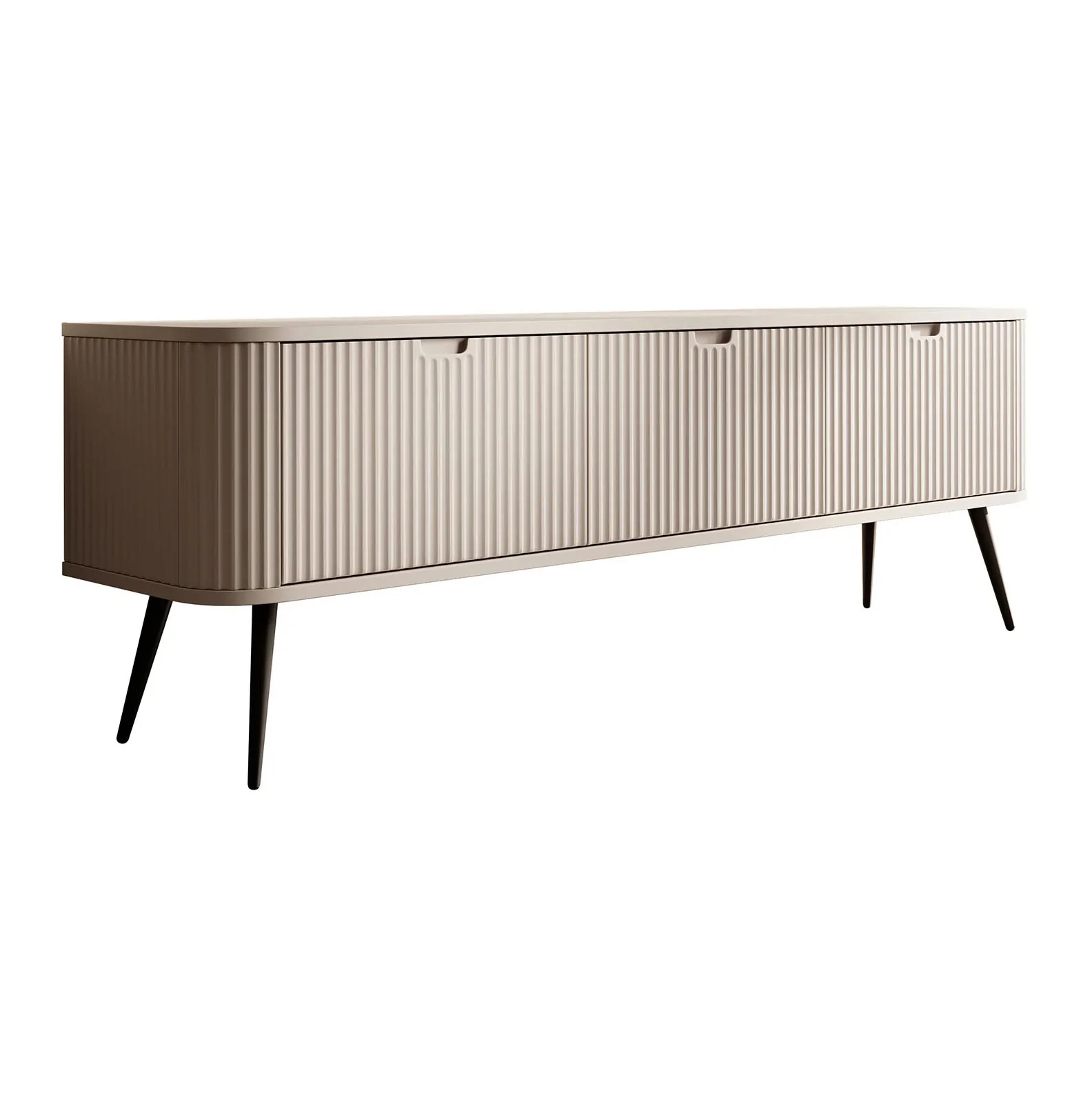 Zakari - TV-Meubel met 3 deuren - Beige - 168 cm - Image 6