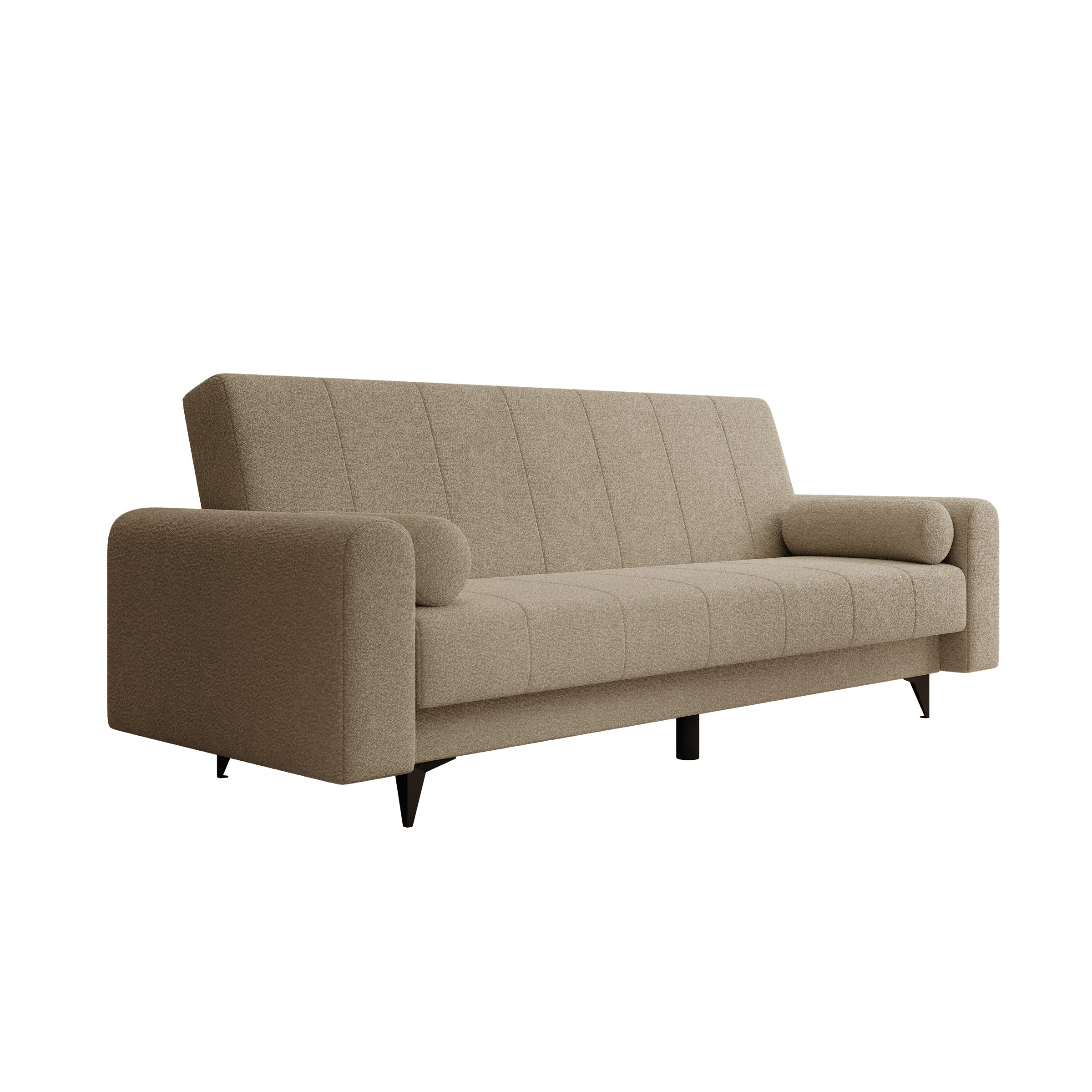Zenzo - Slaapbank - Teddystof beige - 240x91x93 cm - Image 7